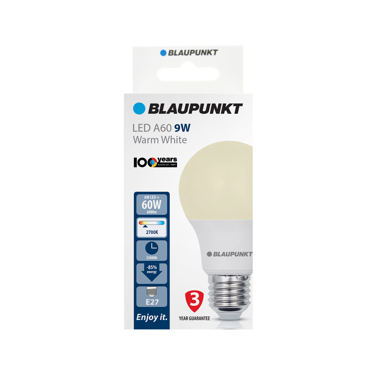 BLAUPUNKT - E27-9W-WW - Λευκό - Image 2
