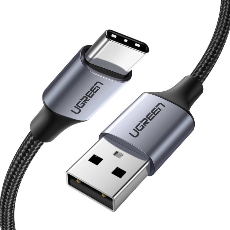 Ugreen Καλώδιο Φόρτισης USB-A σε Type C QC 3.0 3A 1m Μαύρο US288 60126