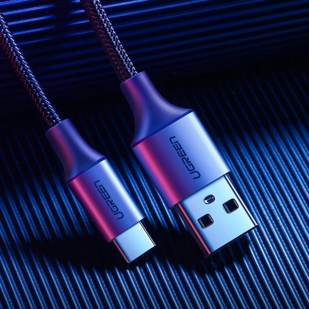 Ugreen Καλώδιο Φόρτισης USB-A σε Type C QC 3.0 3A 1m Μαύρο US288 60126 - Image 3