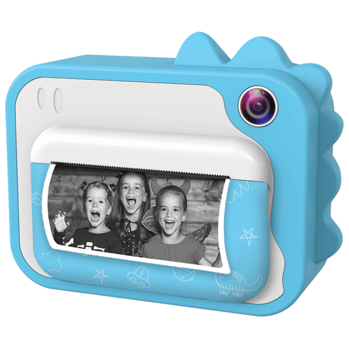 Kiddoboo FotoFun Compact Φωτογραφική Μηχανή 2MP με Οθόνη 2.4" Θερμικής Εκτύπωσης Μπλε KBP80-BLUE - Image 3