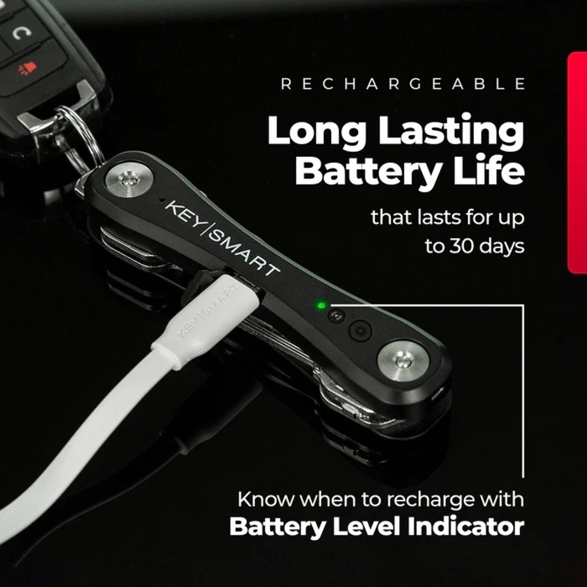 KeySmart iPro Key Finder Locator KS431-BLK2 - Image 3
