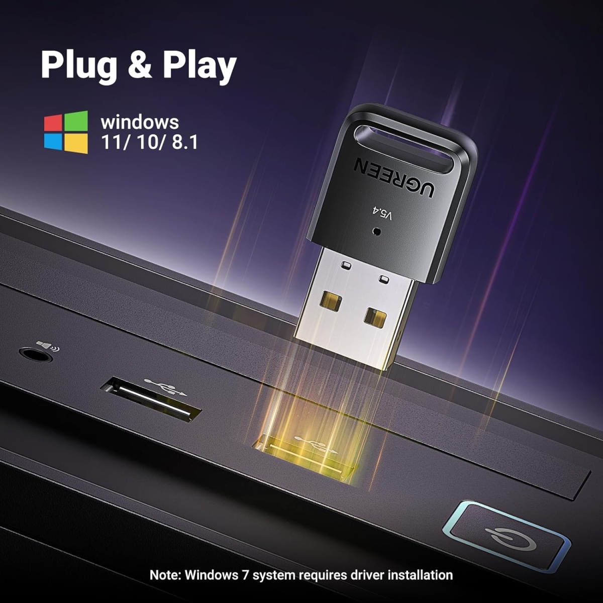 Ugreen USB-A Bluetooth 5.4 Receiver Μαύρο CM748 / 35058 - Image 4