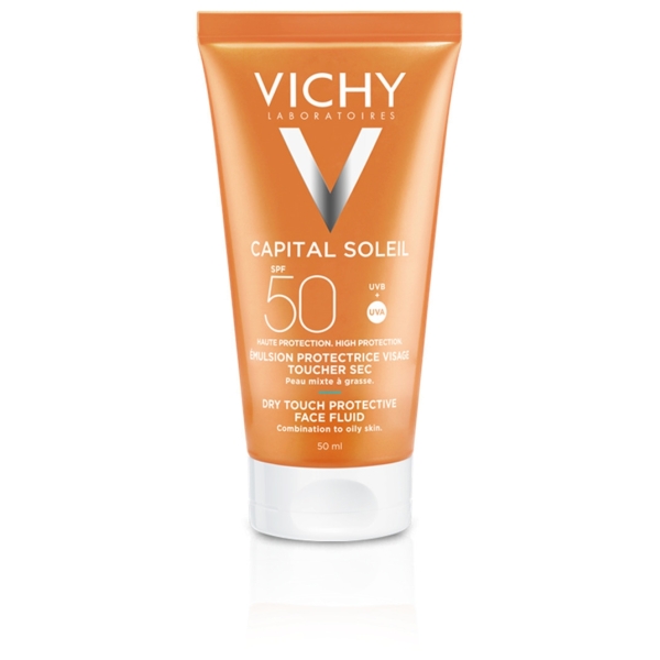 Vichy Capital Soleil Αντηλιακή Κρέμα Προσώπου για Ματ Αποτέλεσμα SPF50 50ml