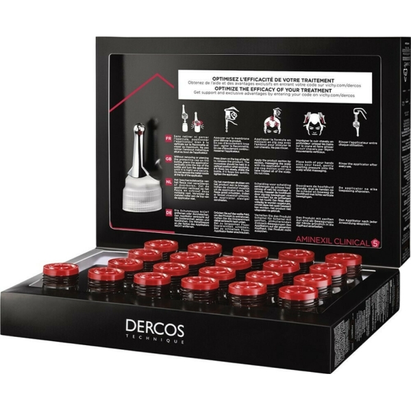 Vichy Dercos Aminexil Clinical 5 Αμπούλες για Τριχόπτωση Ανδρών 21x6ml