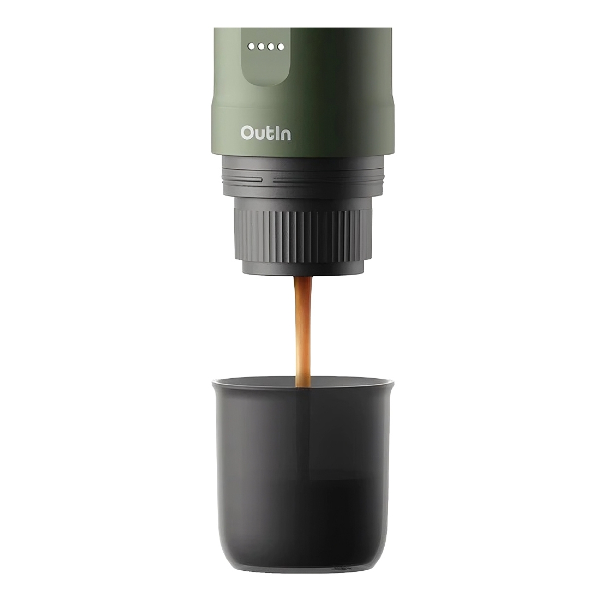 OUTIN NANO Επαναφορτιζόμενη Φορητή Μηχανή Espresso 20bar 12V/24V 80ml Forest Green OTEM-01-FG - Image 3