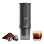 OUTIN NANO Επαναφορτιζόμενη Φορητή Μηχανή Espresso 20bar 12V/24V 80ml Space Grey OTEM-01-SG