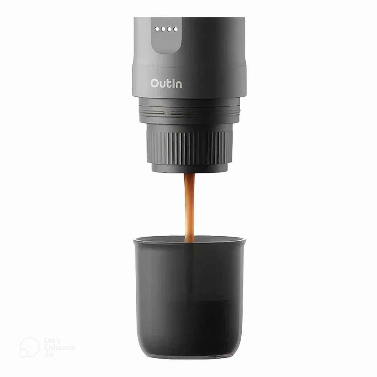 OUTIN NANO Επαναφορτιζόμενη Φορητή Μηχανή Espresso 20bar 12V/24V 80ml Space Grey OTEM-01-SG - Image 2
