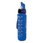 FITPADDY Αθλητικό Παγούρι Πλαστικό BLUE MOTIVATIONAL WATER BOTTLE 1L NQ9686 - Image 2