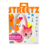 STREETZ Παιδικά Ακουστικά Κεφαλής Bluetooth, Μικρόφωνο, Ροζ BT20-PNK - Image 3