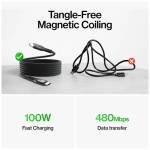 STATIK MAGSTACK PRO Καλώδιο Φόρτισης USB-C σε USB-C 0,3m (1,5ft) PUP-0550-1FT-CC - Image 4