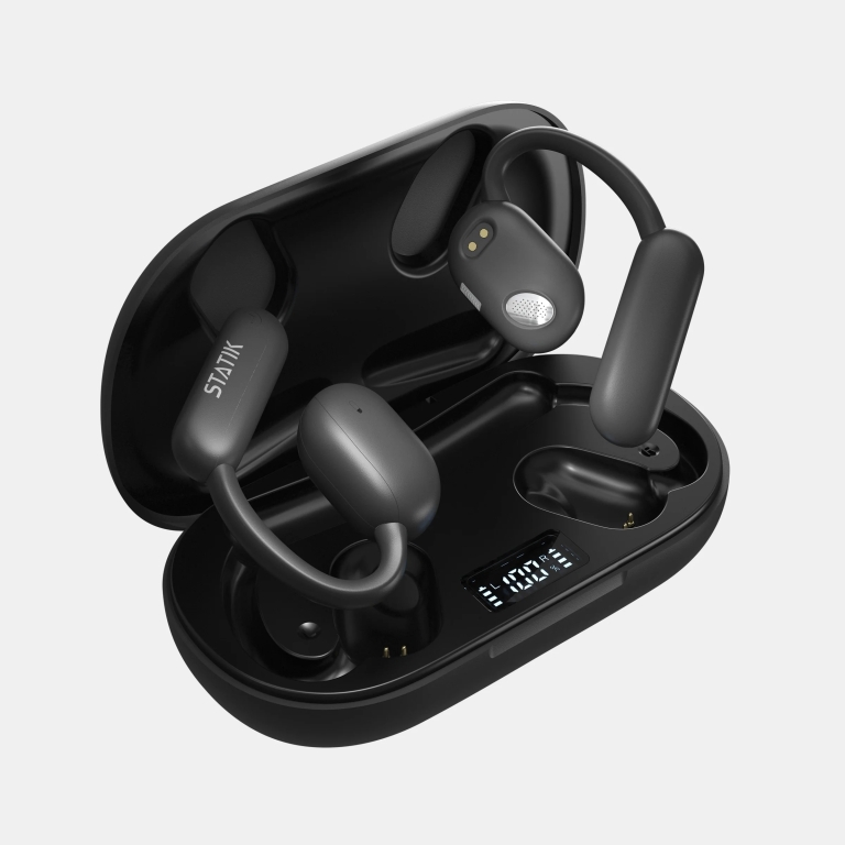 STATIK Aktive Ακουστικά True Wireless Open Bluetooth Earbuds Black PUP-0705-BLK
