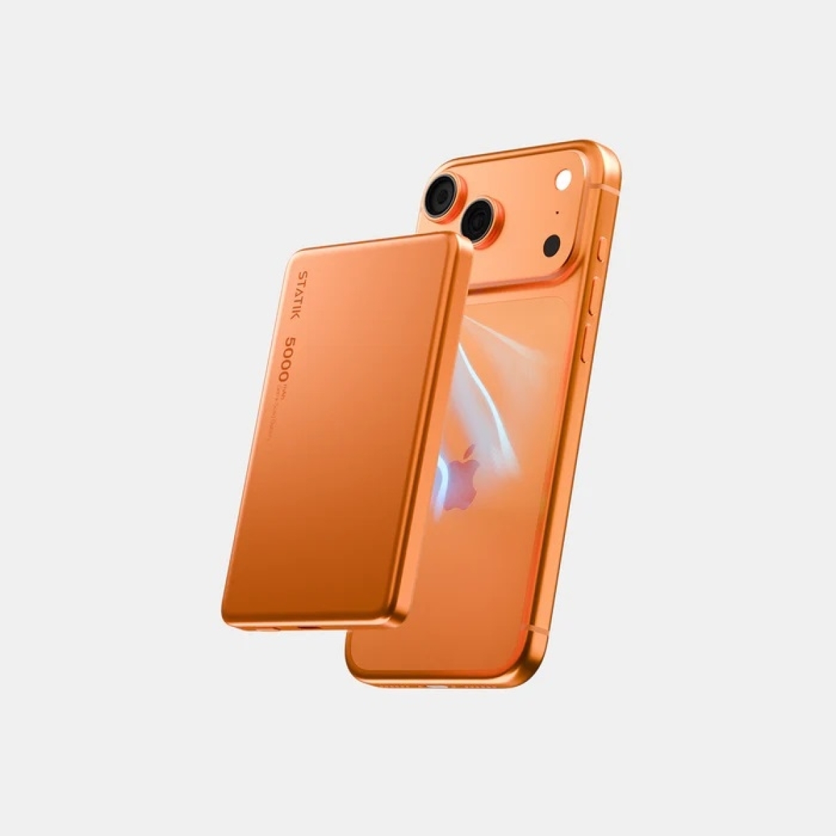 Statik State Portable Charger Power Bank 5000mAh Συμβατό με MagSafe 15W Orange PUP-0431-V2-ORG - Image 2