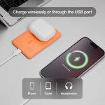 Statik State Portable Charger Power Bank 5000mAh Συμβατό με MagSafe 15W Orange PUP-0431-V2-ORG - Image 4