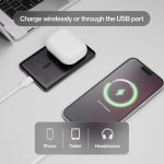 Statik State Portable Charger Power Bank 5000mAh Συμβατό με MagSafe 15W Black PUP-0431-V2-BLK - Image 3