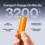STATIK SNAP-N-CHARGE UNIVERSAL POWERBANK 10W 3200mAh Travel Size Orange PUP-0373-ORG-V3 - Image 4