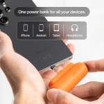 STATIK SNAP-N-CHARGE UNIVERSAL POWERBANK 10W 3200mAh Travel Size Orange PUP-0373-ORG-V3 - Image 3