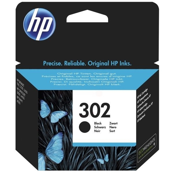 HP 302 Γνήσιο Μελάνι Εκτυπωτή InkJet Μαύρο (F6U66AE)