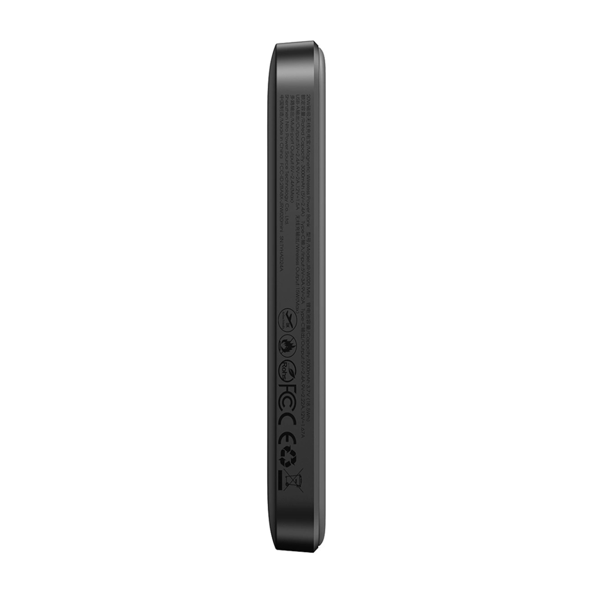 Joyroom JR-W020 Mini Power Bank 5000mAh 20W με Θύρα USB-A και Θύρα USB-C Power Delivery Μαύρο - Image 4