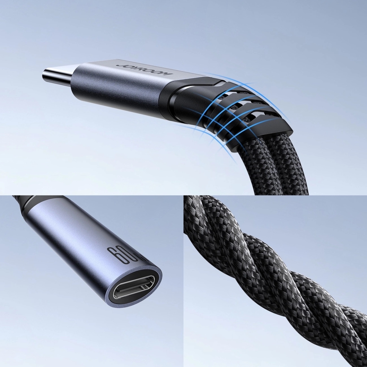 Joyroom Μετατροπέας USB-C male σε USB-C 2x female (SY-C03) - Image 3