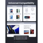 Ugreen Βάση Φόρτισης GaN με Θύρα USB-A και 3 Θύρες USB-C 100W Power Delivery / Quick Charge 4.0 σε Μαύρο χρώμα (Nexode CD328) - Image 3