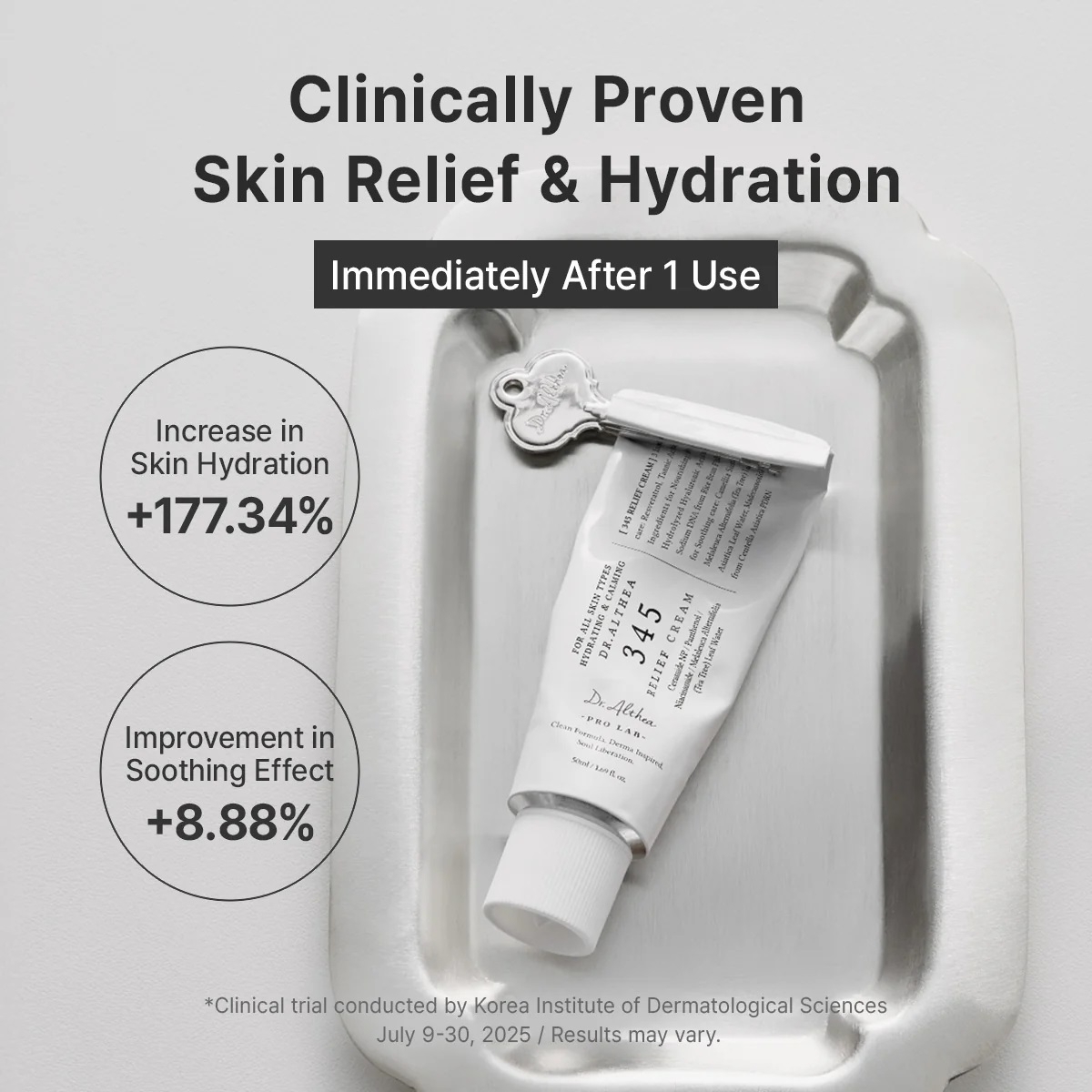 Dr. Althea 345 Relief Κρέμα Προσώπου για Ενυδάτωση, Ατέλειες & Ερυθρότητα με Υαλουρονικό Οξύ & Νιασιναμίδη 50ml - Image 2