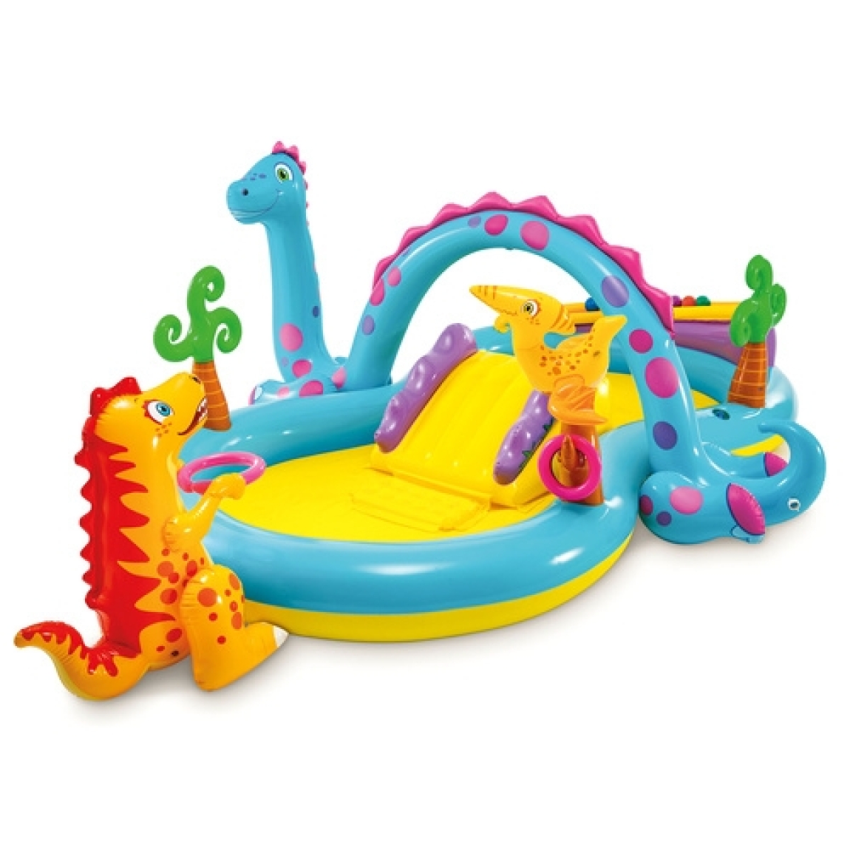 Intex Dinoland Play Center Παιδική Πισίνα 280lt Φουσκωτή 302x229x112εκ. Η Χώρα των Δεινοσαύρων 00027001 - Image 4