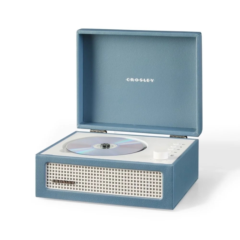 Crosley Voyager CD player Washed Blue CR3517A-WB