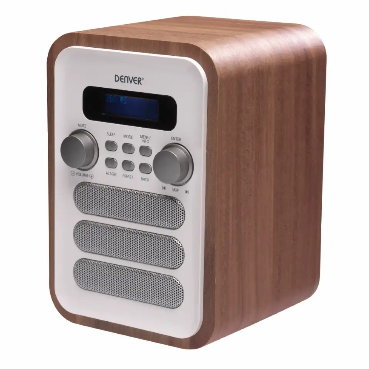 Denver Ραδιόφωνο Ρεύματος DAB+ με Bluetooth Καφέ/Λευκό DAB-48W WHITE - Image 3