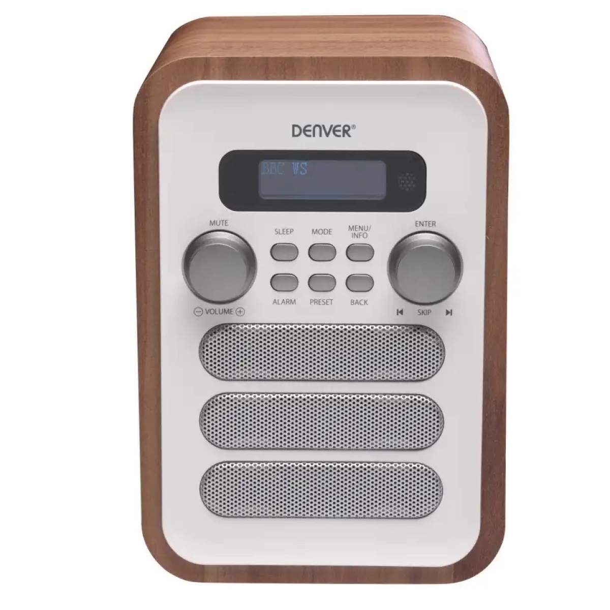 Denver Ραδιόφωνο Ρεύματος DAB+ με Bluetooth Καφέ/Λευκό DAB-48W WHITE - Image 4