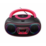 Denver Φορητό Ηχοσύστημα με Bluetooth / CD / USB / Ραδιόφωνο / AUX-In Ροζ/Μαύρο TCL-212BTP PINK