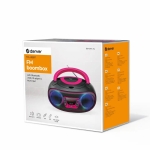 Denver Φορητό Ηχοσύστημα με Bluetooth / CD / USB / Ραδιόφωνο / AUX-In Ροζ/Μαύρο TCL-212BTP PINK - Image 2