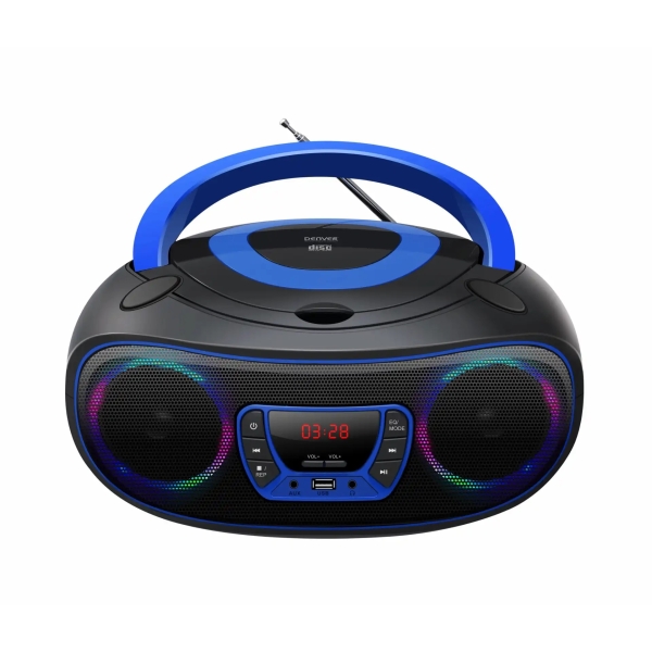 Denver Φορητό Ηχοσύστημα με Bluetooth / CD / USB / Ραδιόφωνο / AUX-In Μπλε/Μαύρο TCL-212BTBU BLUE