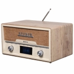 Denver Retro Επιτραπέζιο Ραδιόφωνο Ρεύματος DAB+/FM radio, CD player Καφέ MDA-525LW LIGHT WOOD - Image 2