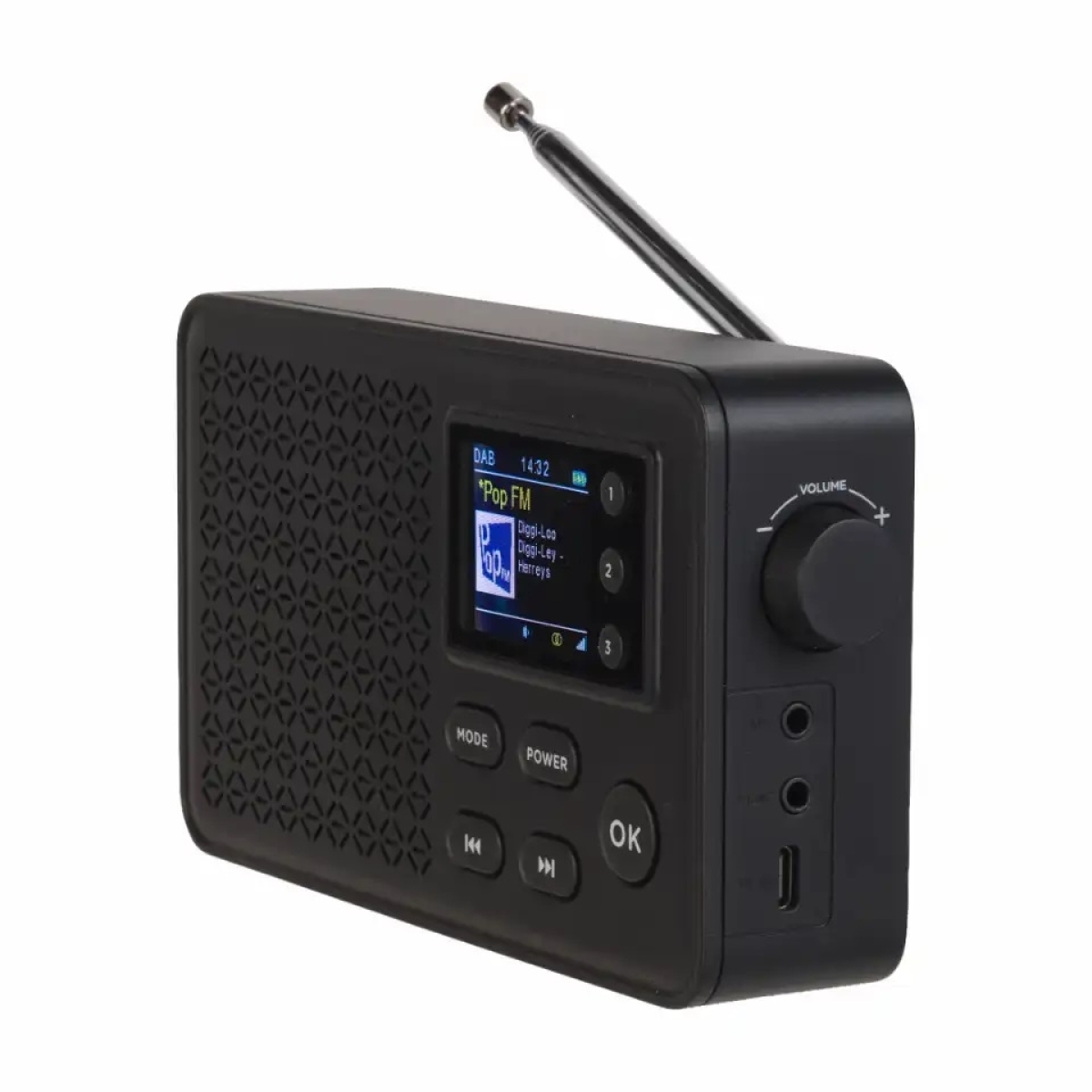 Denver Φορητό Επαναφορτιζόμενο Ραδιόφωνο DAB+/FM με Bluetooth Μαύρο DAB-57 - Image 2