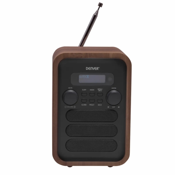 Denver Ραδιόφωνο Ρεύματος DAB/FM με Bluetooth Γκρι/Καφέ DAB-48GR GREY