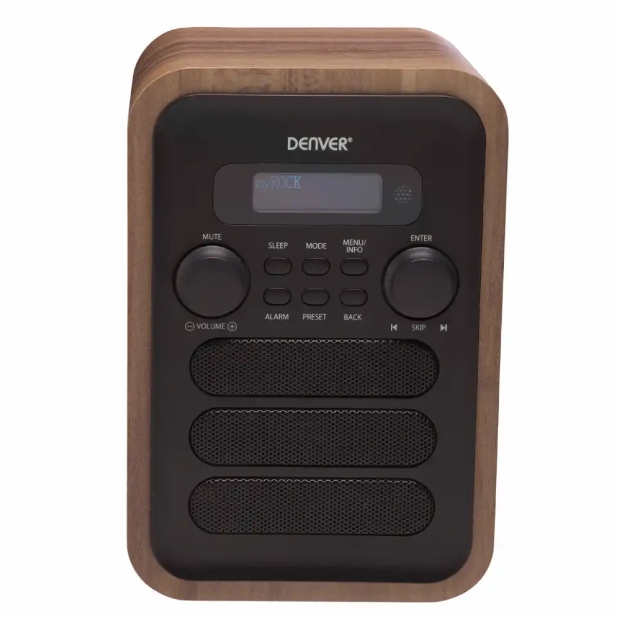 Denver Ραδιόφωνο Ρεύματος DAB/FM με Bluetooth Γκρι/Καφέ DAB-48GR GREY - Image 3