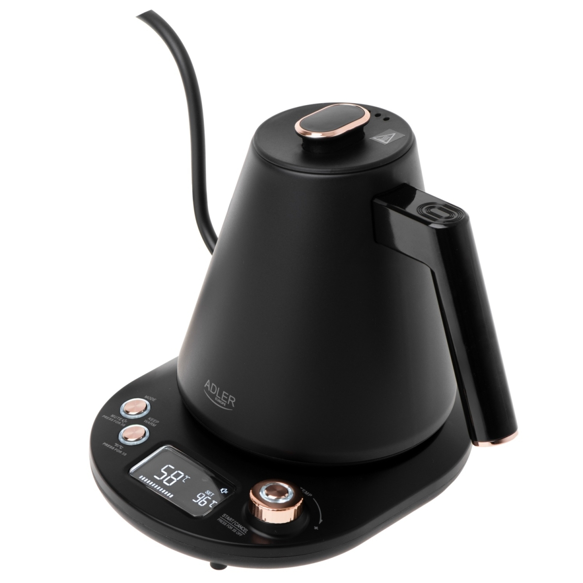 Adler Ηλεκτρικός Βραστήρας 1lt 1100W Μαύρος AD_1349 - Image 3