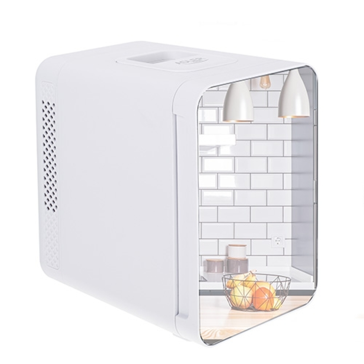 Adler Ηλεκτρικό Mini Ψυγείο 4L με Καθρέφτη Λευκό AD_8085 - Image 3