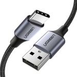 Ugreen US288 Braided USB 2.0 Cable USB-C male - USB-A 18W Μαύρο 3m 60408