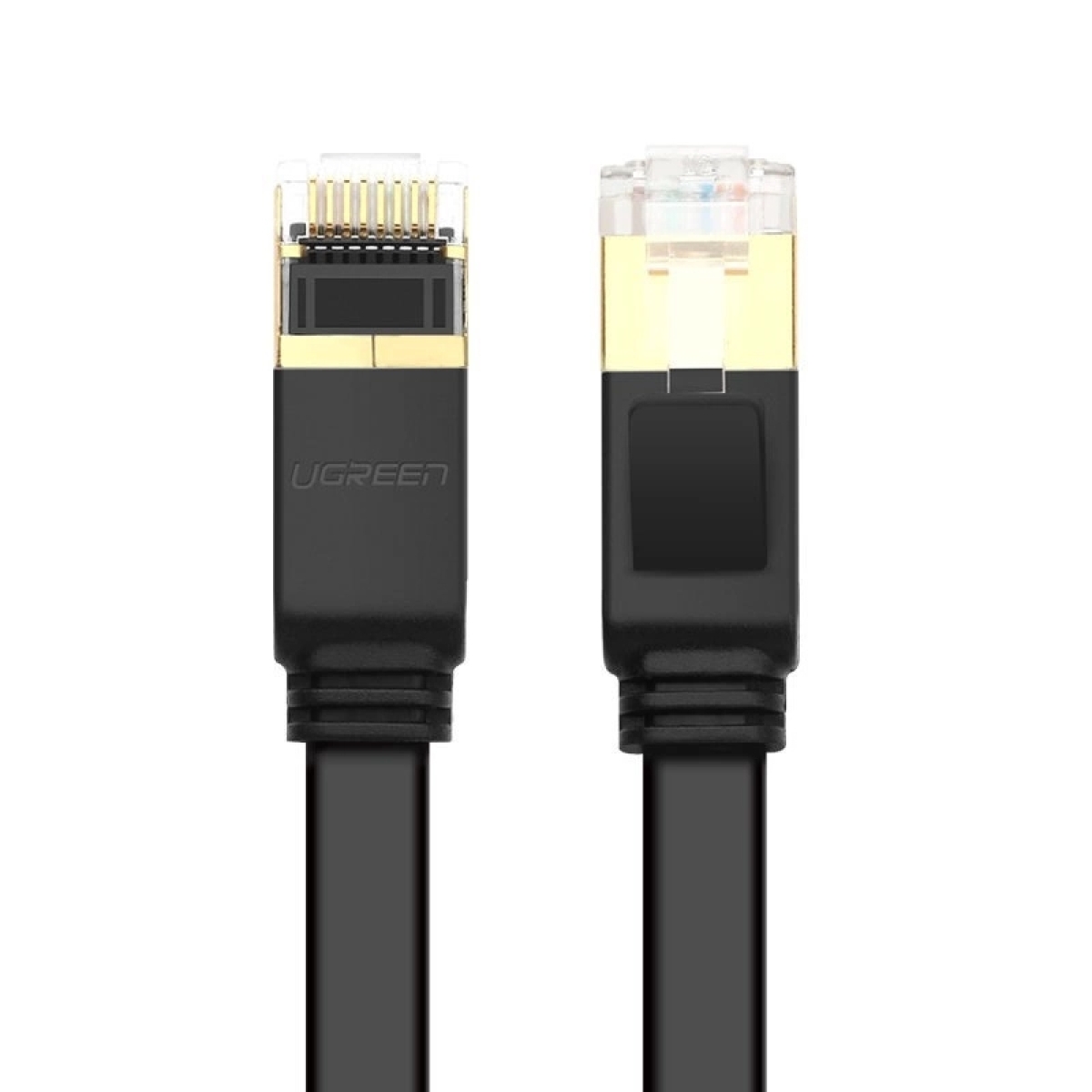 Ugreen Flat U/FTP (STP) Cat.7 (10Gbps) Καλώδιο Δικτύου Ethernet 3m Μαύρο - Image 2