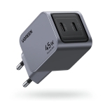 Ugreen Φορτιστής Χωρίς Καλώδιο GaN με 2 Θύρες USB-C 45W Power Delivery / Quick Charge 3.0 Γκρι (Nexode Pro)