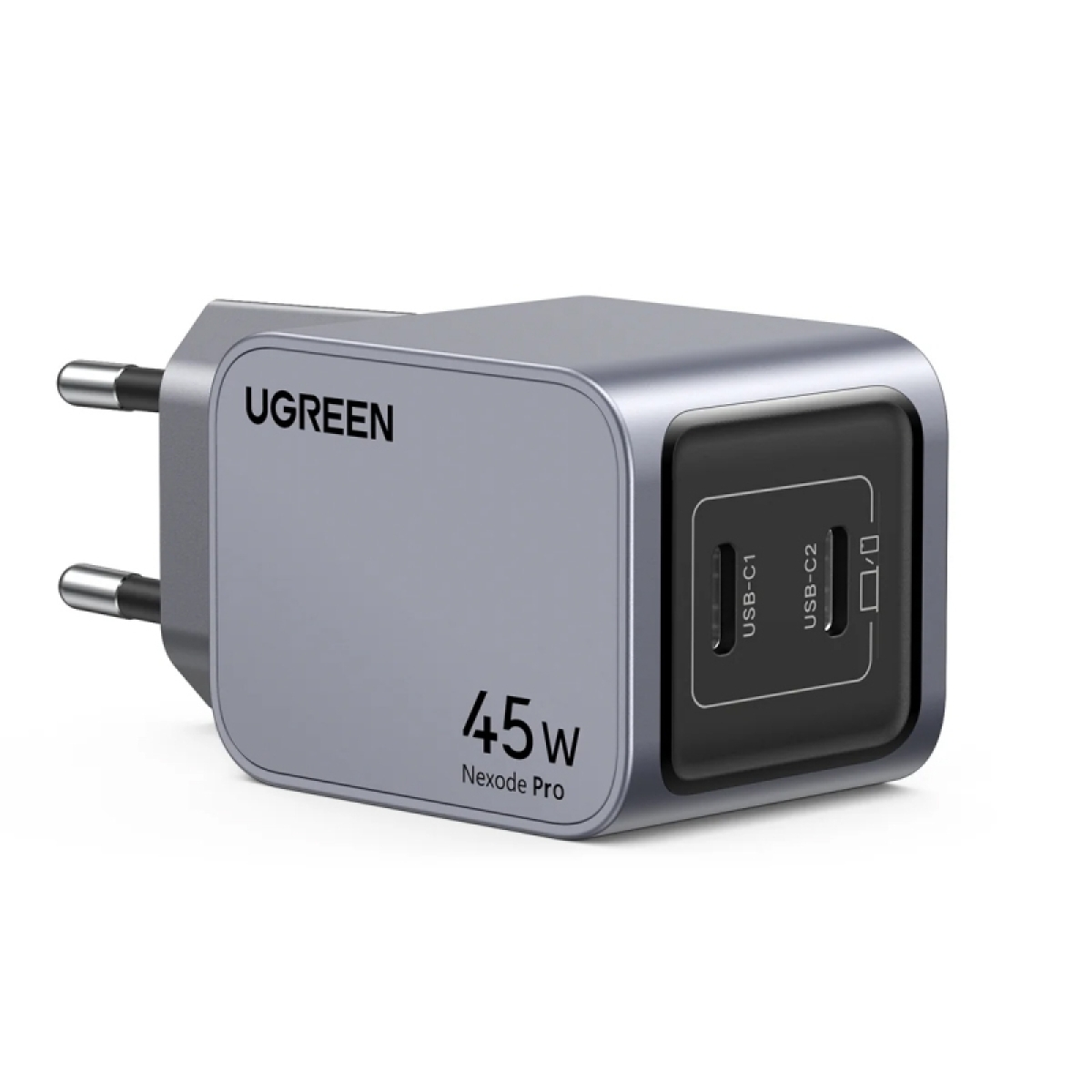 Ugreen Φορτιστής Χωρίς Καλώδιο GaN με 2 Θύρες USB-C 45W Power Delivery / Quick Charge 3.0 Γκρι (Nexode Pro) - Image 2