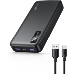 Ugreen PB312 Power Bank 20000mAh 20W με 2 Θύρες USB-A και Θύρα USB-C Μαύρο