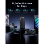 Ugreen PB312 Power Bank 20000mAh 20W με 2 Θύρες USB-A και Θύρα USB-C Μαύρο - Image 3