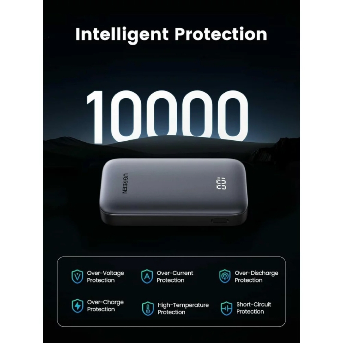 Ugreen PB502 Power Bank 10000mAh 30W με Θύρα USB-A και Θύρα USB-C Power Delivery / Quick Charge 3.0 Γκρι - Image 2