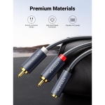 Ugreen Καλώδιο Ήχου 3.5mm female - RCA male Μαύρο 1m 10588 - Image 2
