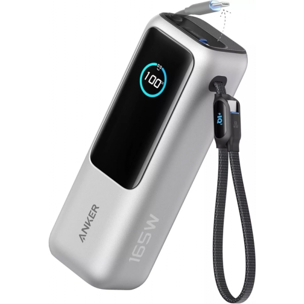 Anker Zolo Power Bank 25000mAh 165W με Θύρα USB-A Ασημί