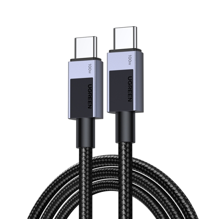 Ugreen USB 2.0 Cable USB-C male - USB-C 100W PD Μαύρο 1m 45063