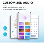 Soundcore by Anker Q20i Ασύρματα / Ενσύρματα Over Ear Ακουστικά με 40 ώρες Λειτουργίας και Quick Charge Λευκά - Image 2