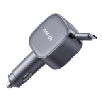 Anker Φορτιστής Αυτοκινήτου 75W Γρήγορης Φόρτισης με μία Θύρα: 1xType-C μαζί με Καλώδιο Type-C Μαύρο Χρώμα